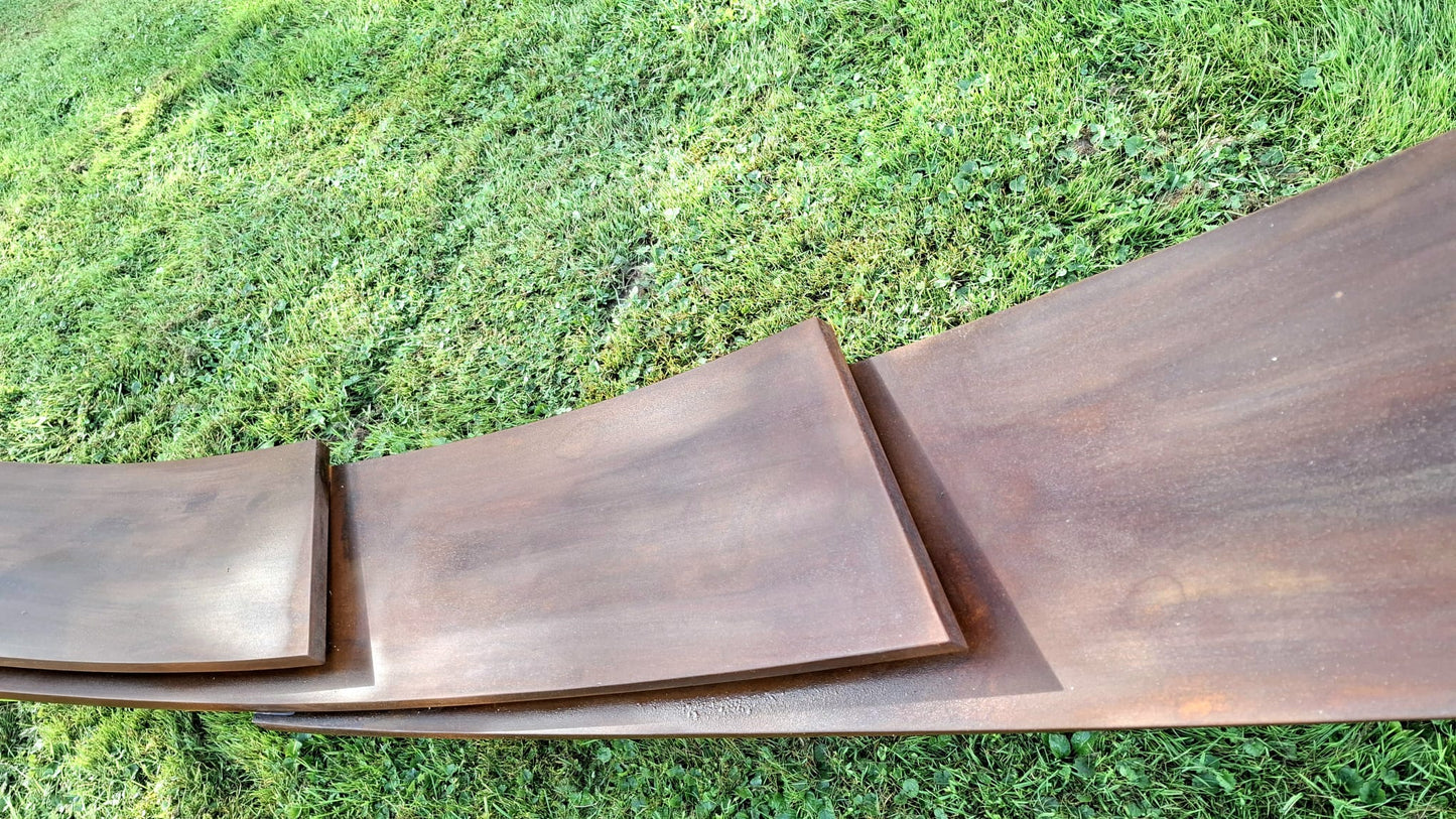 Large Balance - Rusted Steel Sculpture - Kuno Vollet