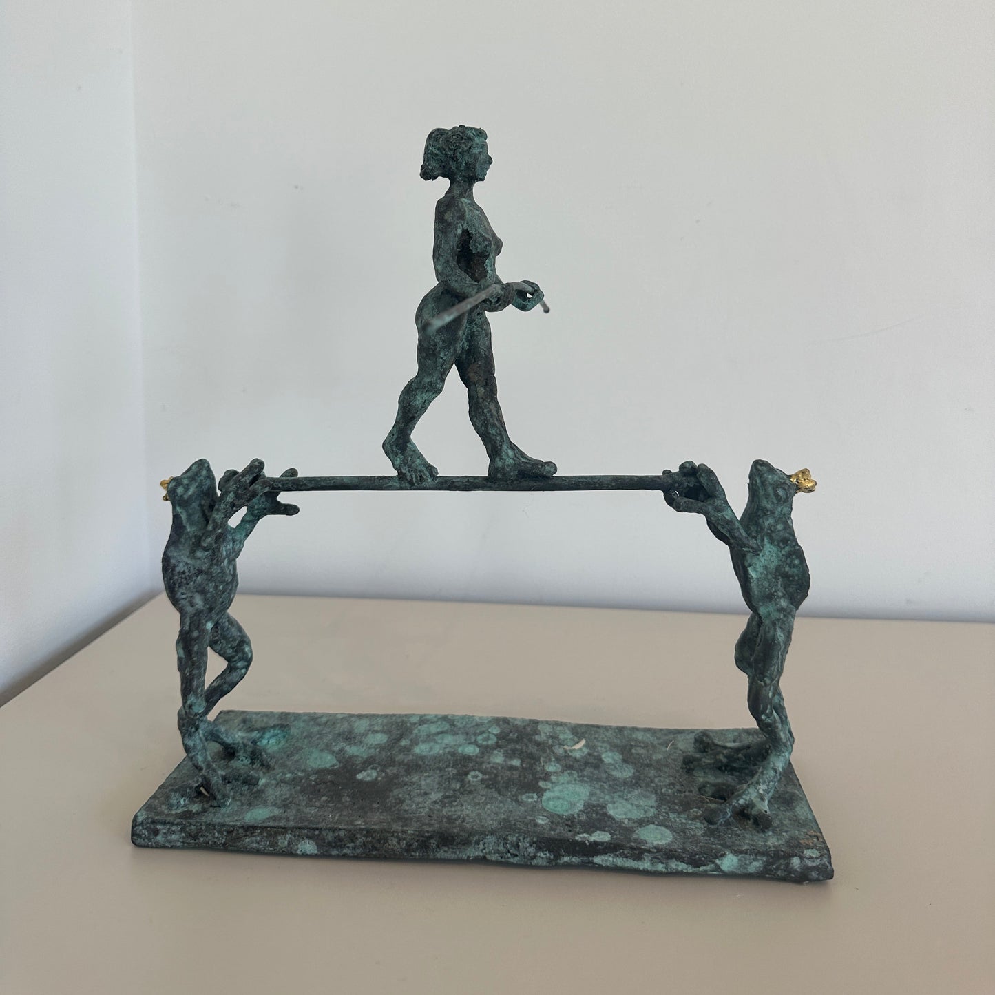 Tight Rope Walker with Frogs - Helle Rask Crawford