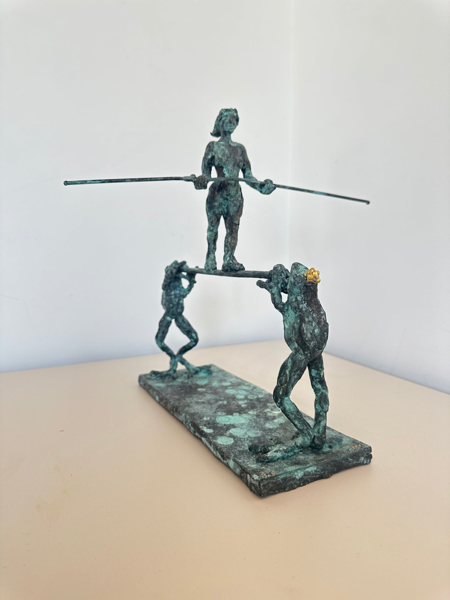 Tight Rope Walker with Frogs - Helle Rask Crawford