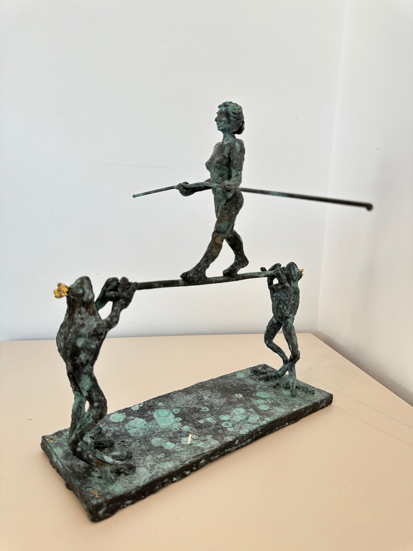 Tight Rope Walker with Frogs - Helle Rask Crawford