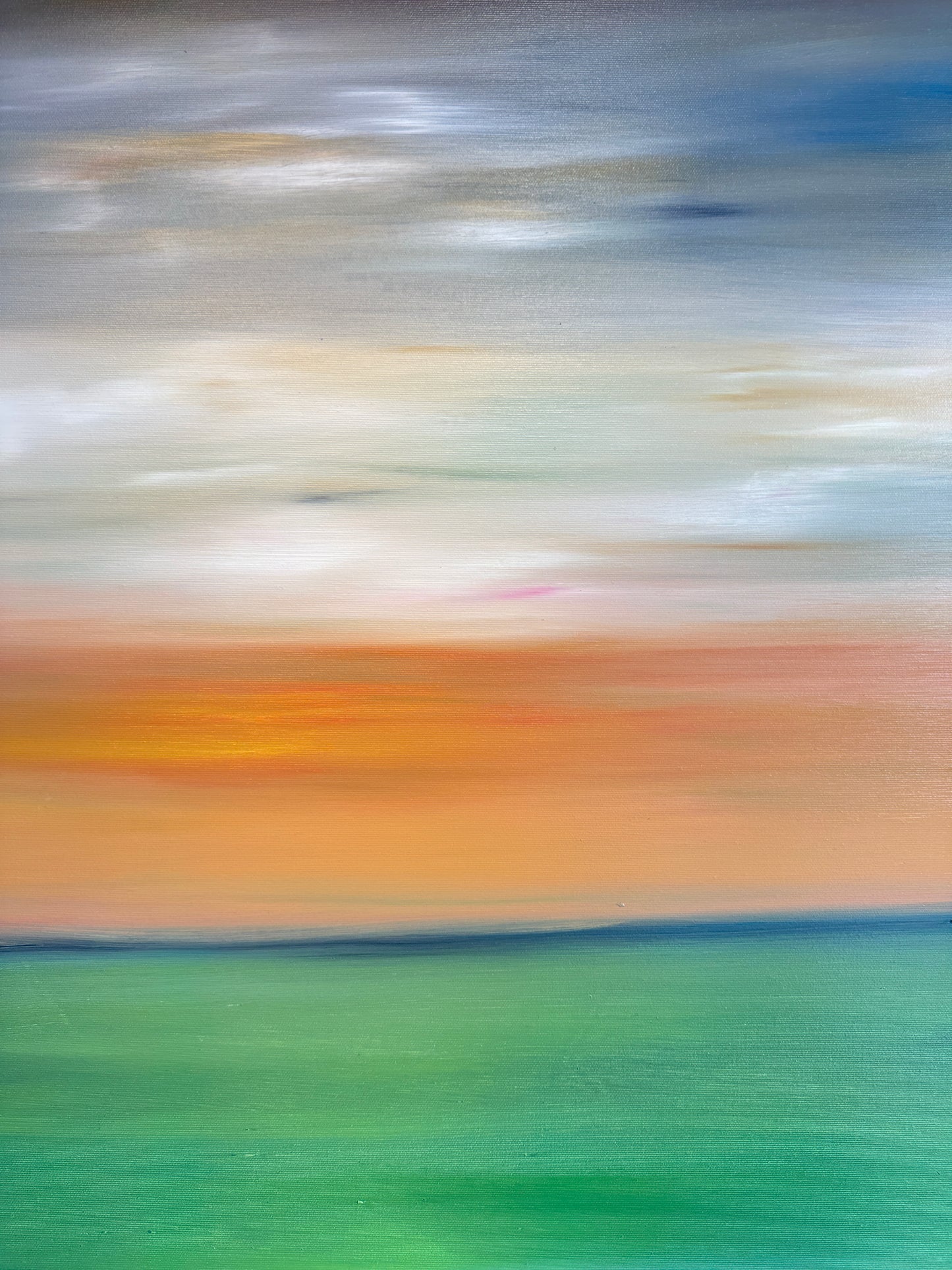 The horizon blurred into gold - Katharina Husslein