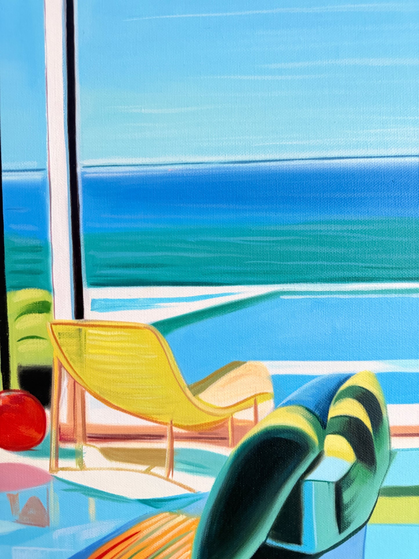 Sun warmed skin, distant waves - Barbara Schaumann