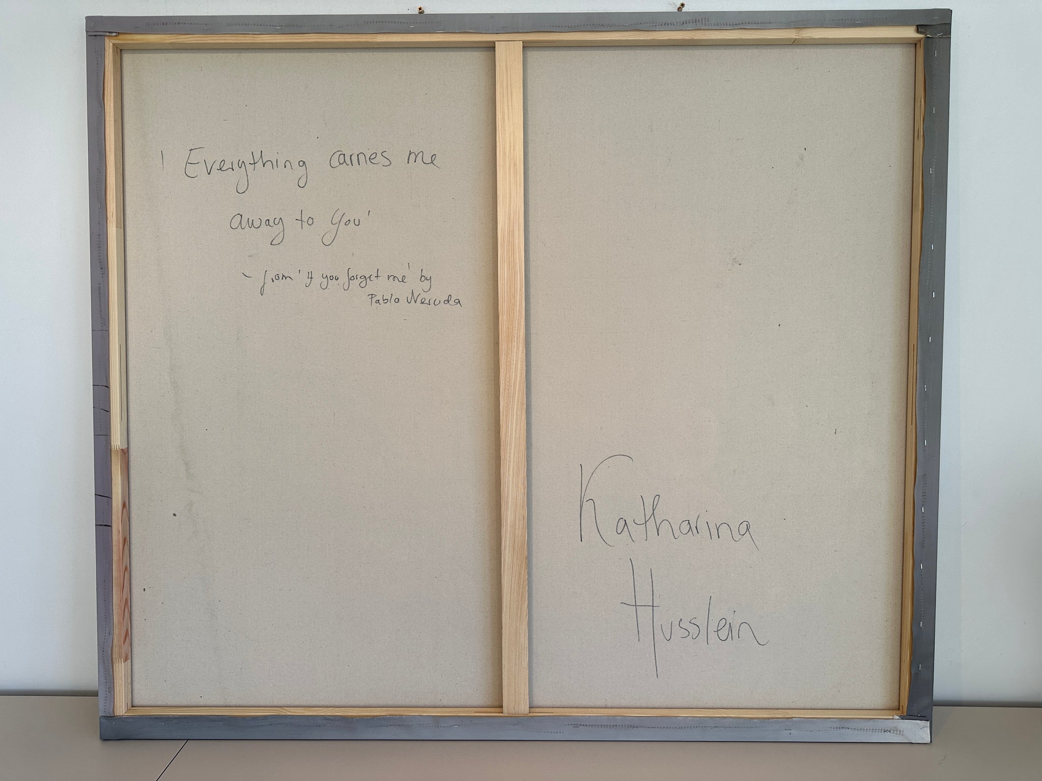 Everything carries me away to you - Katharina Husslein