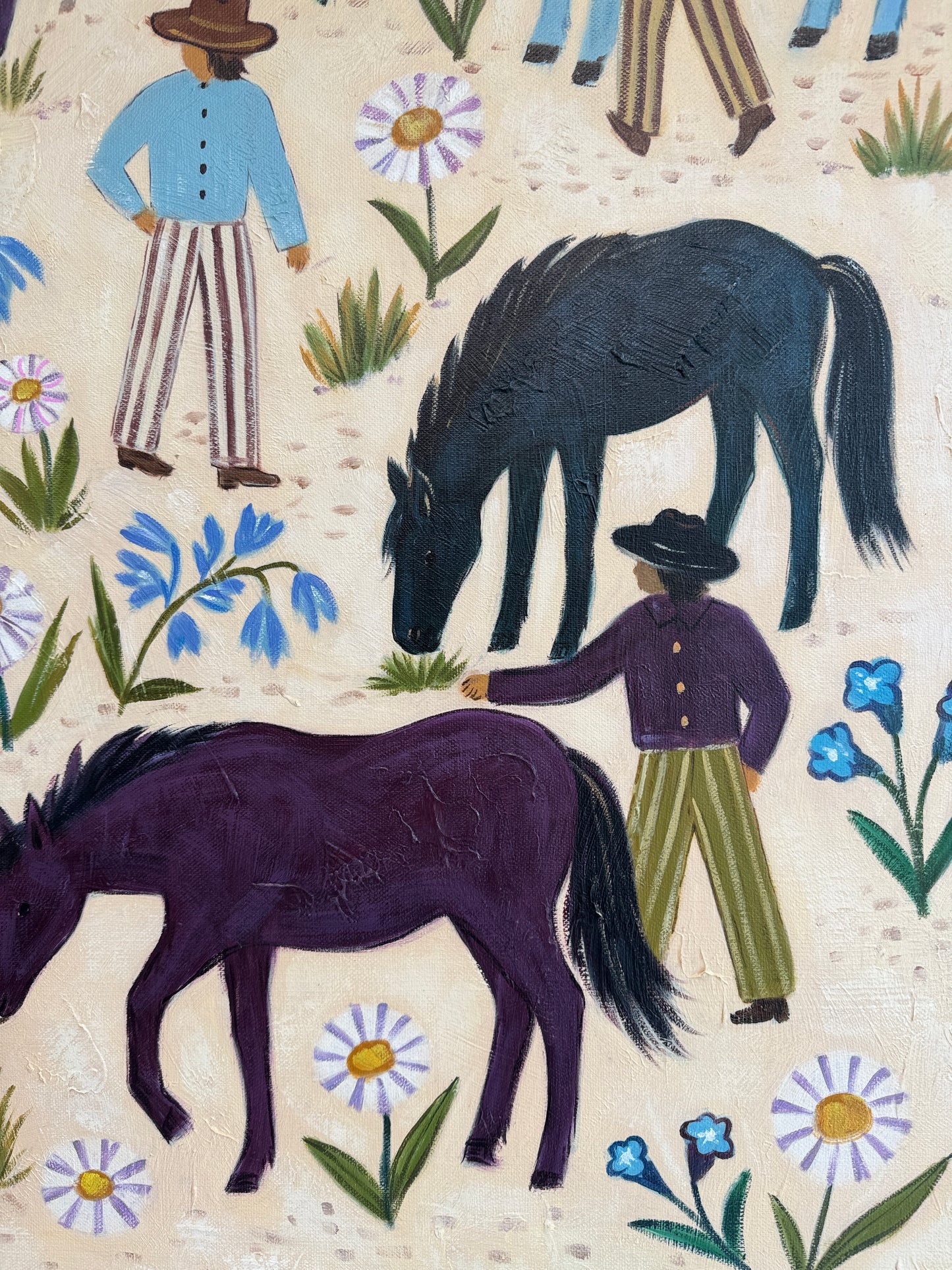 Wildflowers and horses - Katharina Hormel