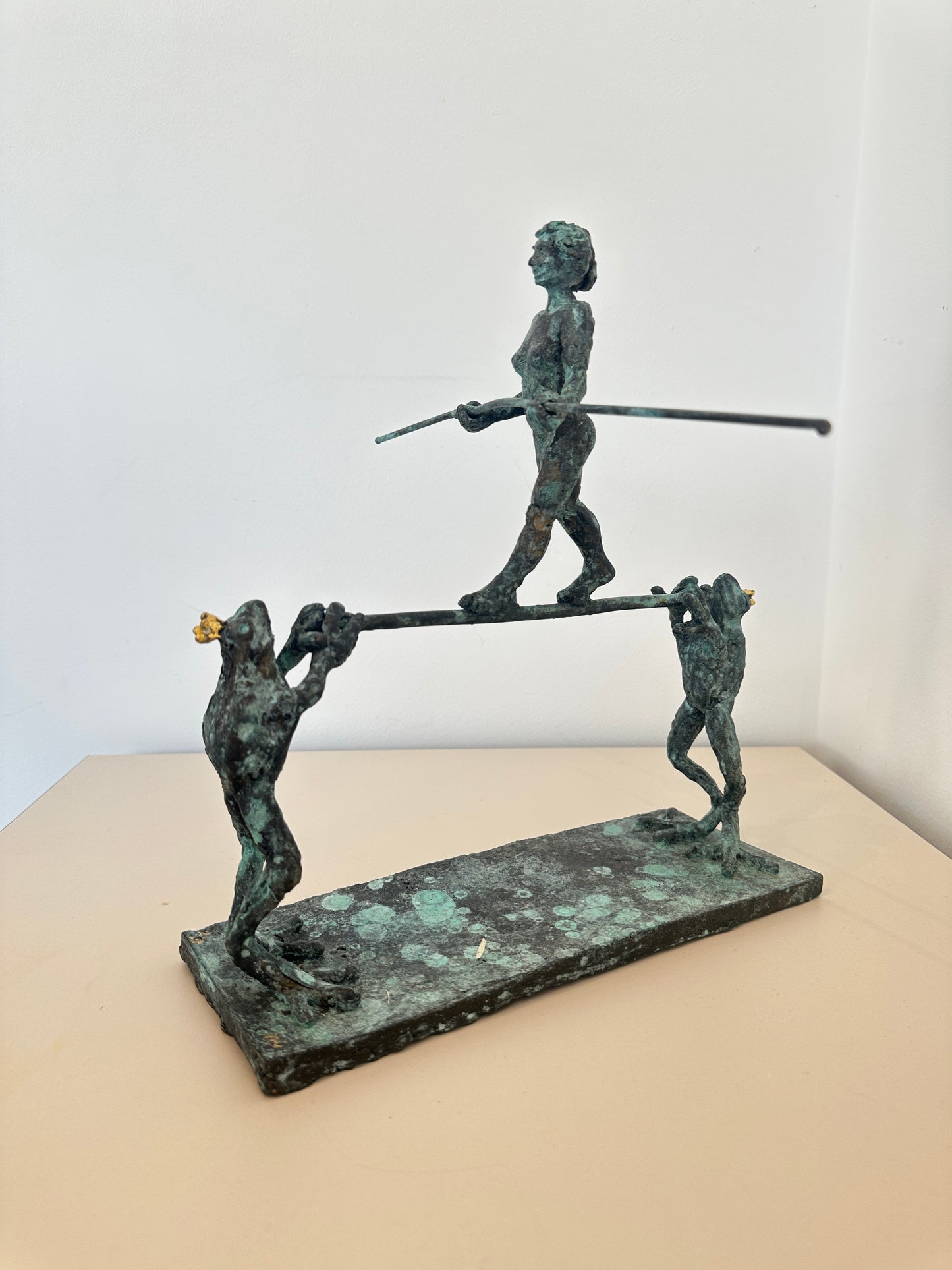 Tight Rope Walker with Frogs  - Helle Rask Crawford