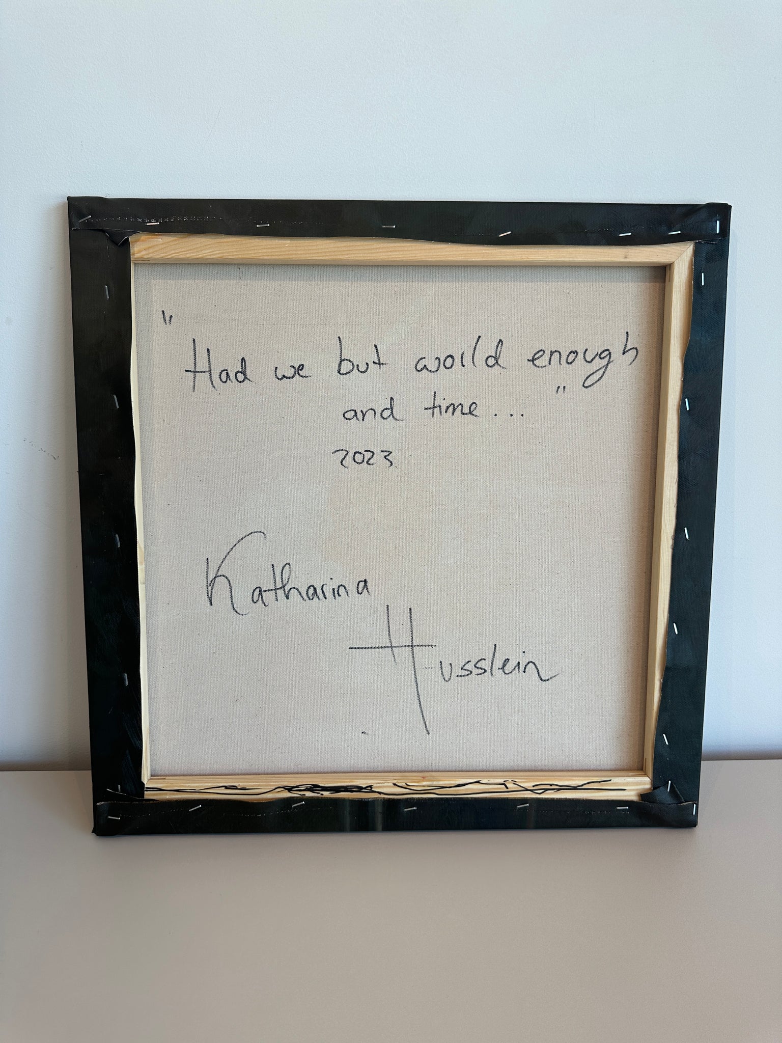 Had we but World enough and Time - Katharina Husslein