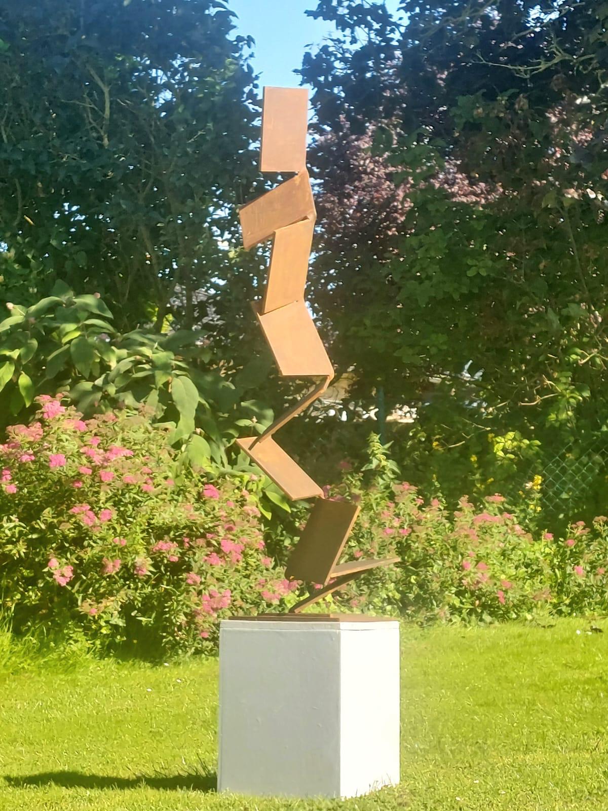 Aspiring Path - Rusted Steel Sculpture - Kuno Vollet