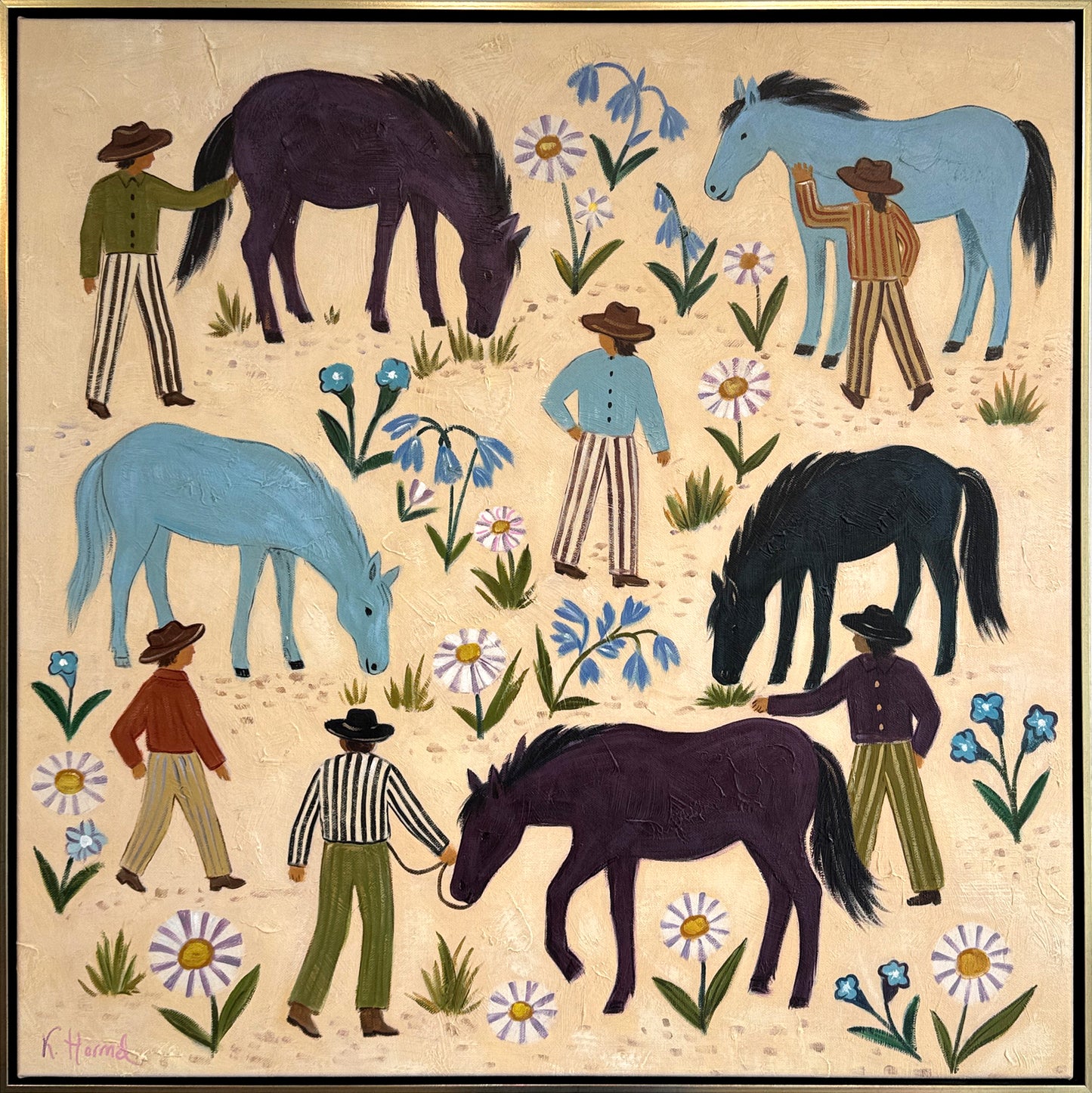 Wildflowers and horses - Katharina Hormel