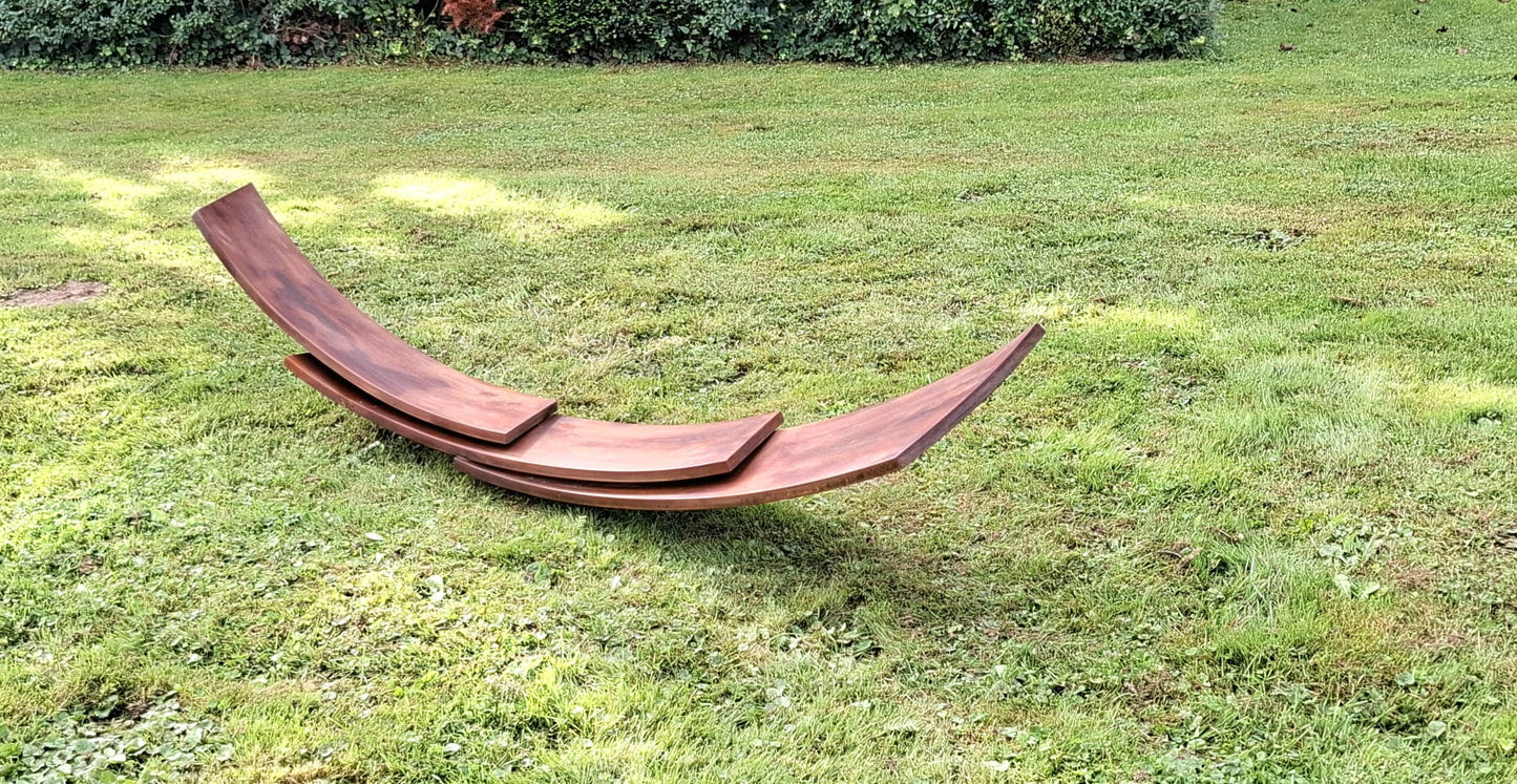 Large Balance - Rusted Steel Sculpture - Kuno Vollet