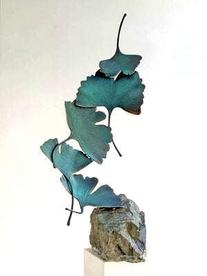 Bronze Gingko 5 leaves - Kuno Vollet