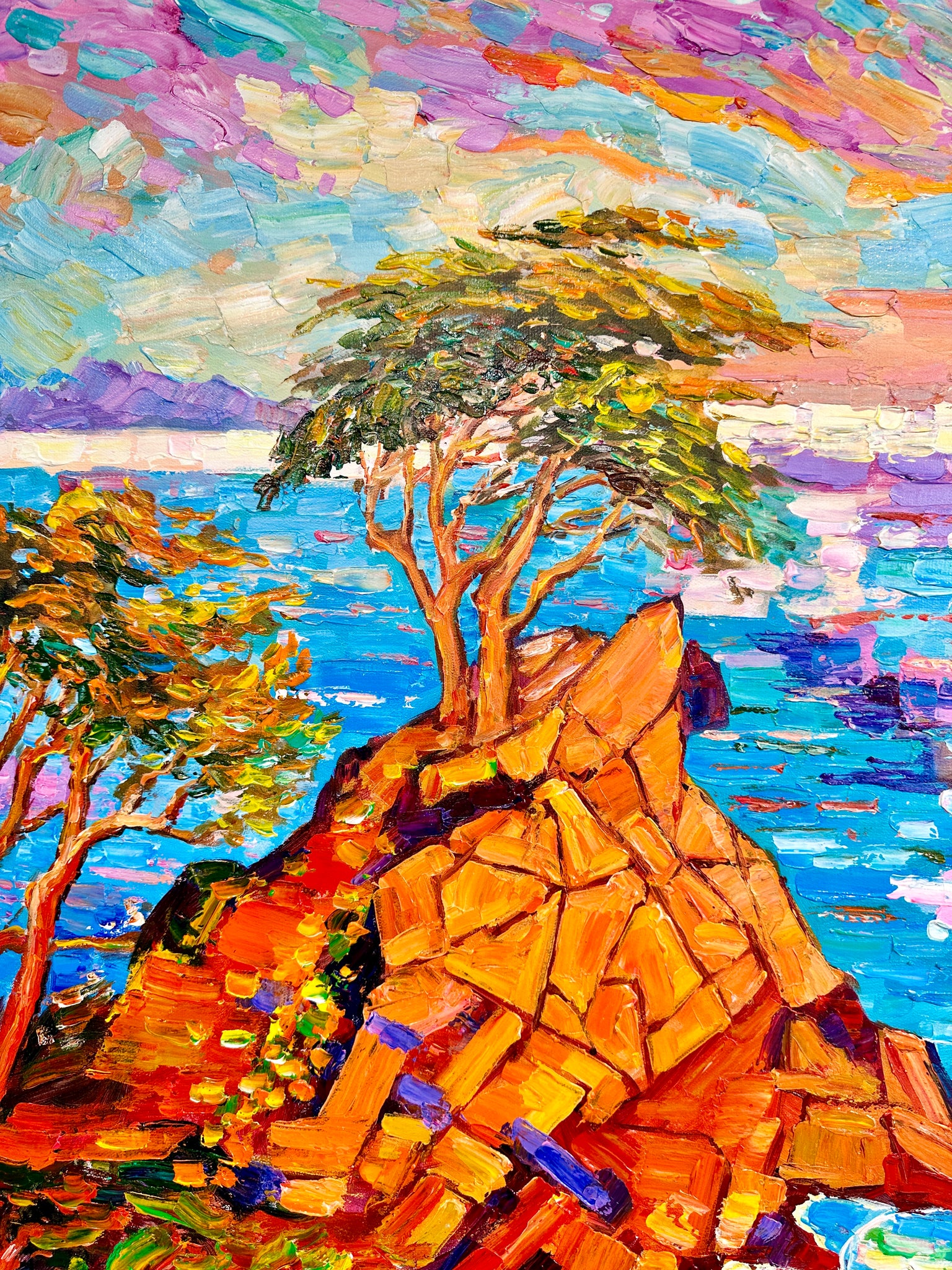 Cypress Tree Sunset - K. Husslein