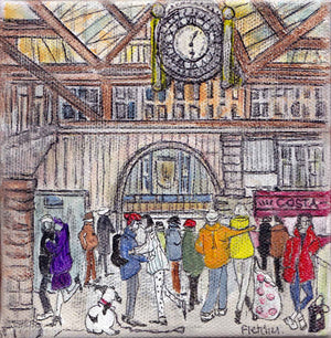 Liz Fletcher - Under the clock at Waterloo station